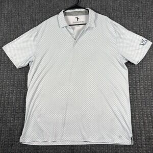 AndersonOrd Performance Golf Polo Shirt VB National Logo XL Blue White Geometric